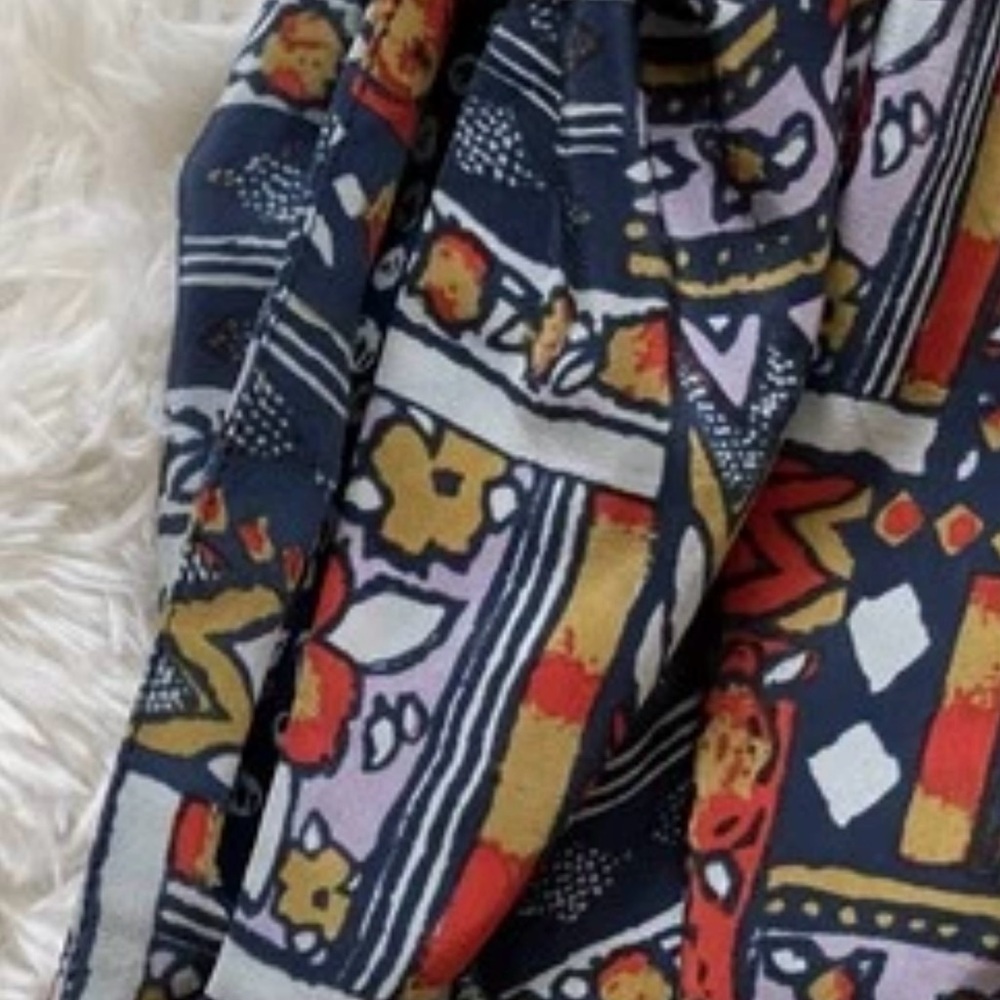 Porridge Anthropologie Patchwork Print Top Eclecticcore Artcore Blouse Sz Small - Picture 11 of 14
